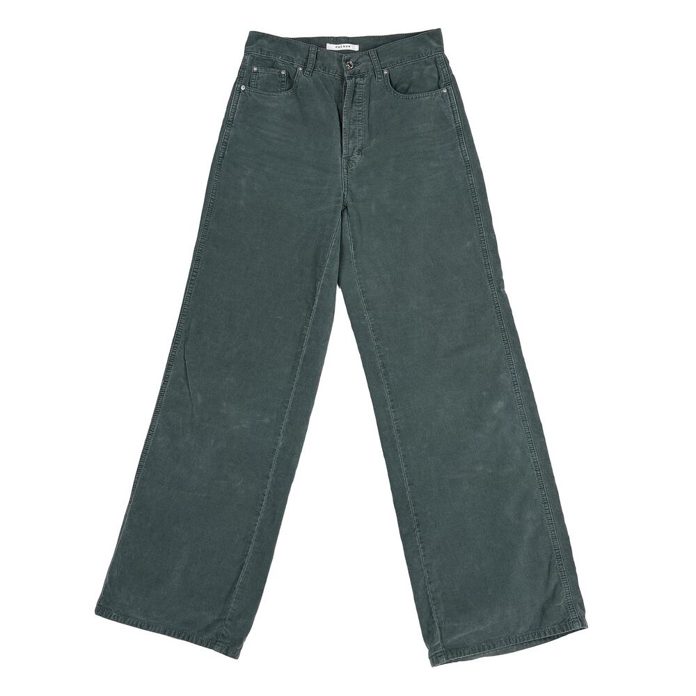 PacSun Baggy Jean Women 26 Green Wide Leg Brushed Cotton Pants Skater Streetwear